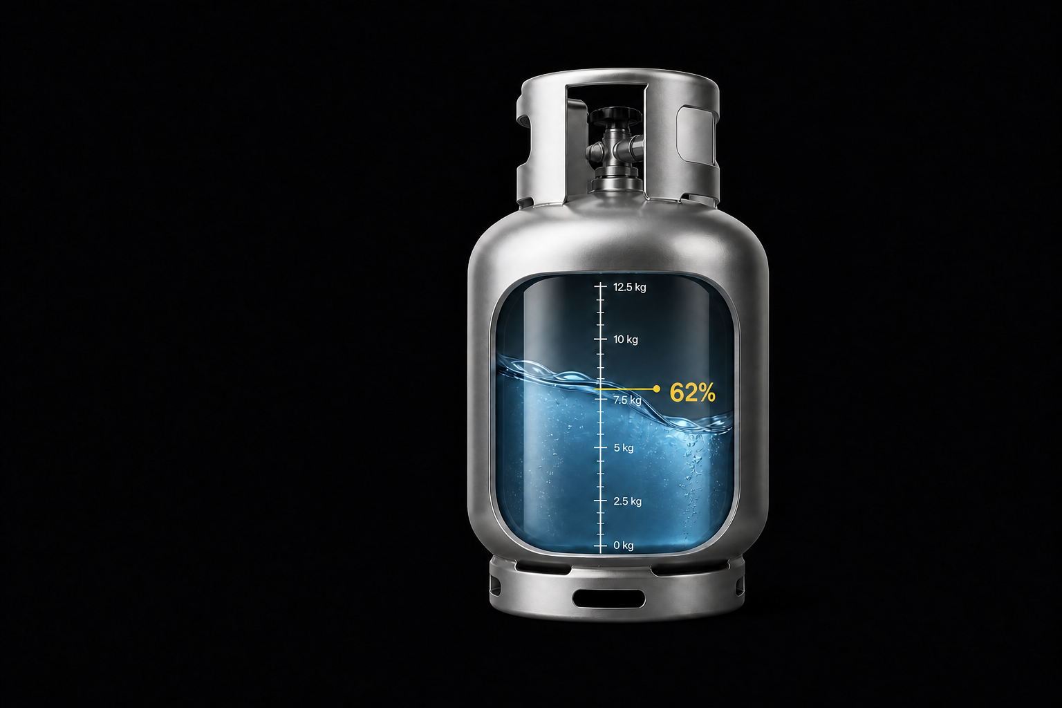 A GasWatch smart gas cylinder illustration